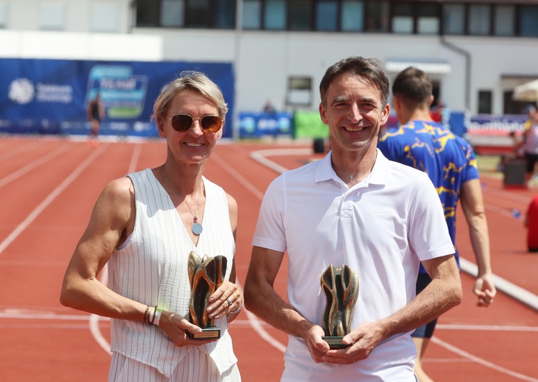 Glavna fotografija članka:Brigita Bukovec in Franci Petek uradno postala člana Hrama športnih junakov