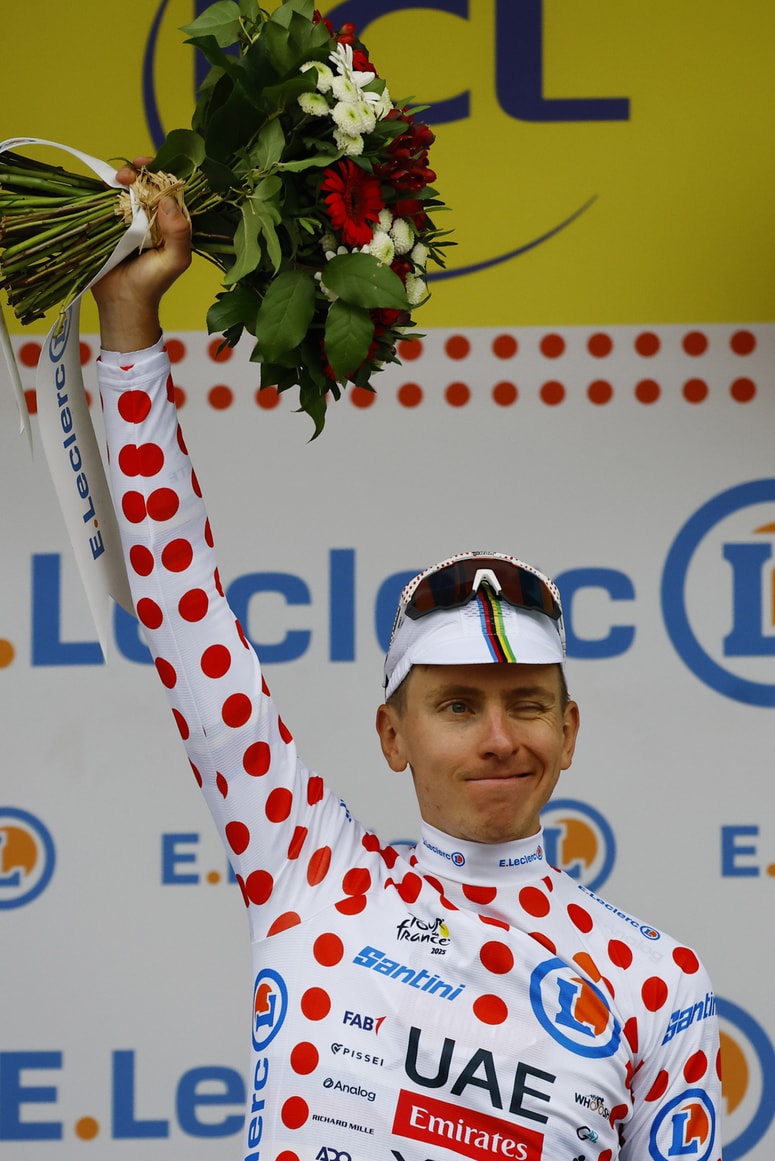 Dvakrat je pikčasto majico Gorenjec oblekel na Elizejskih poljanah, zdaj je ena redkih priložnosti, da bo v njej tudi na kolesu.  