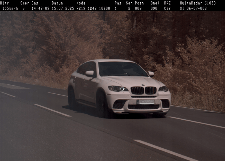 Prekoračitev omejitve hitrosti pri naselju Bukošek