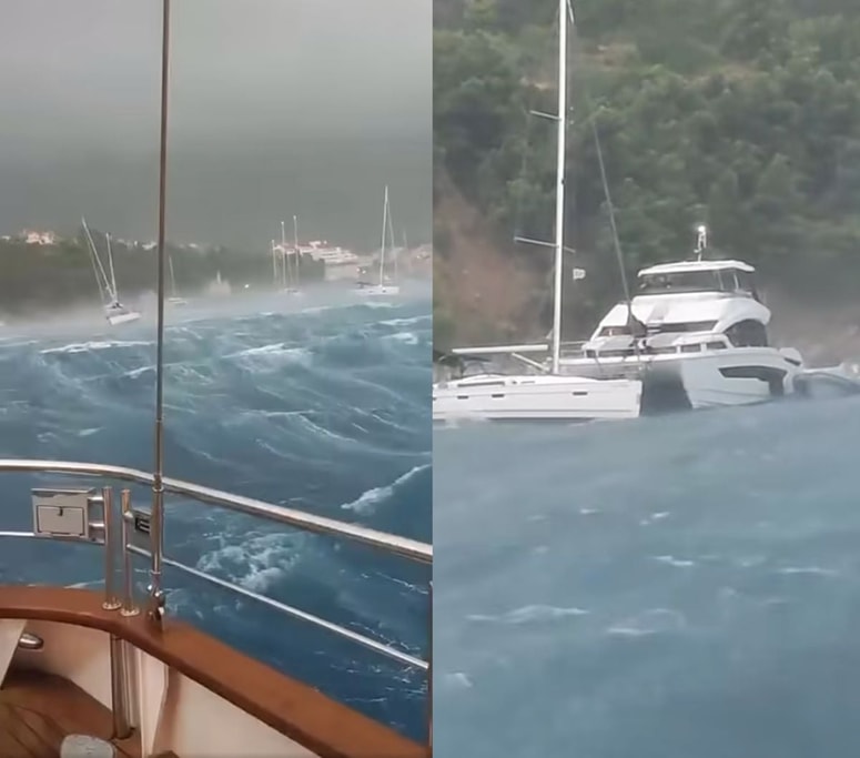 Neurje v Komiži na Visu