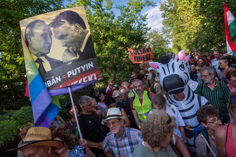 Protest Orbanovih nasprotnikov 