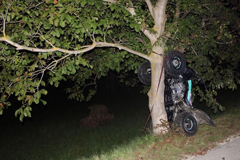 Posledice prometne nesreče.