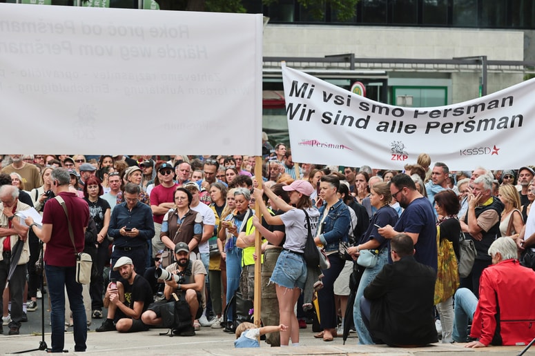 Protestni shod v Celovcu