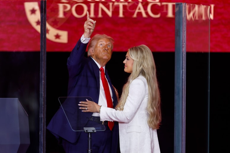 Donald Trump in Erika Kirk