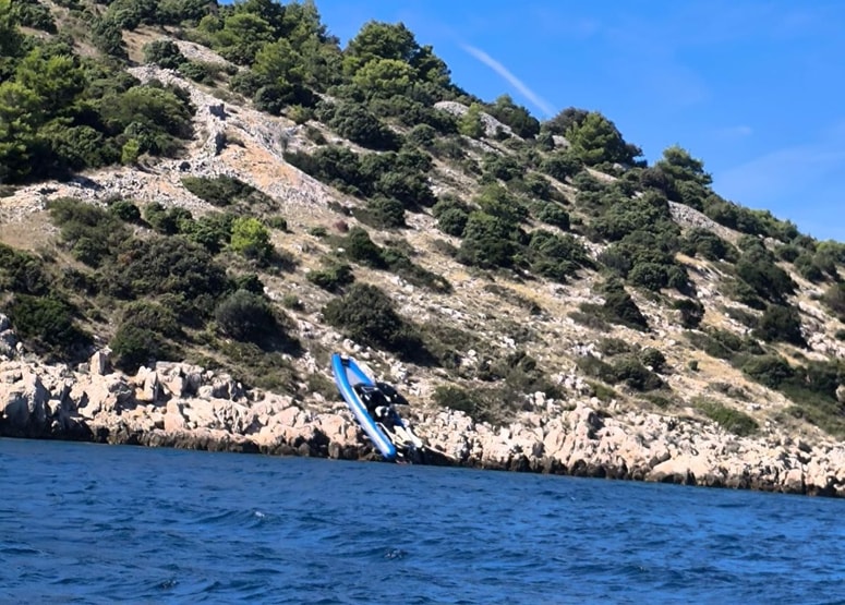 Nasedel gliser na Zlarinu