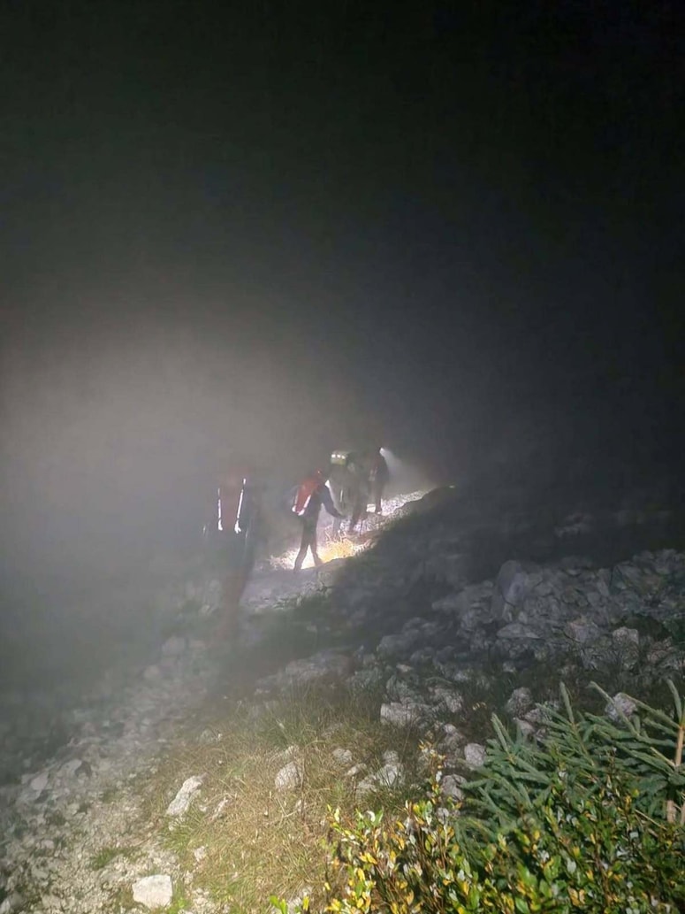 Gorski reševalci v akciji pod Tolminskim Kukom