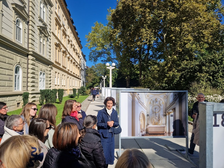 Na otvoritvi razstave Nives Čorak tudi o odnosu do arhitekturne dediščine. 