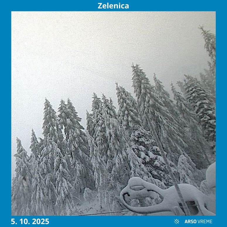 Sneg, Zelenica, 5. oktober 2025 