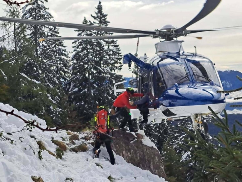 Reševanje na gori Tosc 