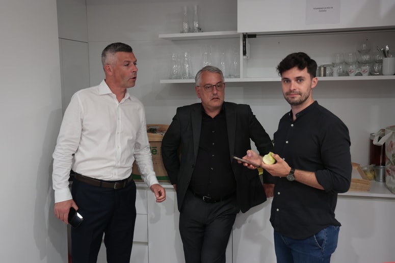 Matjaž Nemec, Matjaž Han in Luka Goršek.