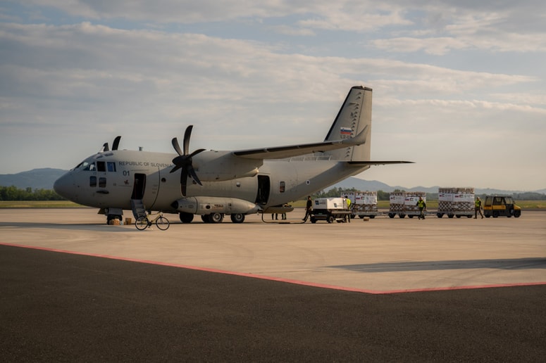 Slovenska vojska je avgusta v Jordanijo dostavila pomoč za prebivalstvo v Gazi. 