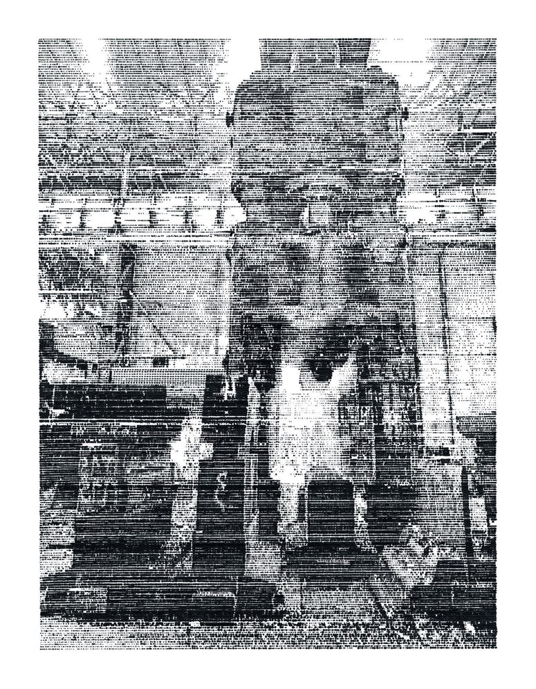 Miha Štrukelj, Kovačnica težkih odkovkov, flomaster na papirju 