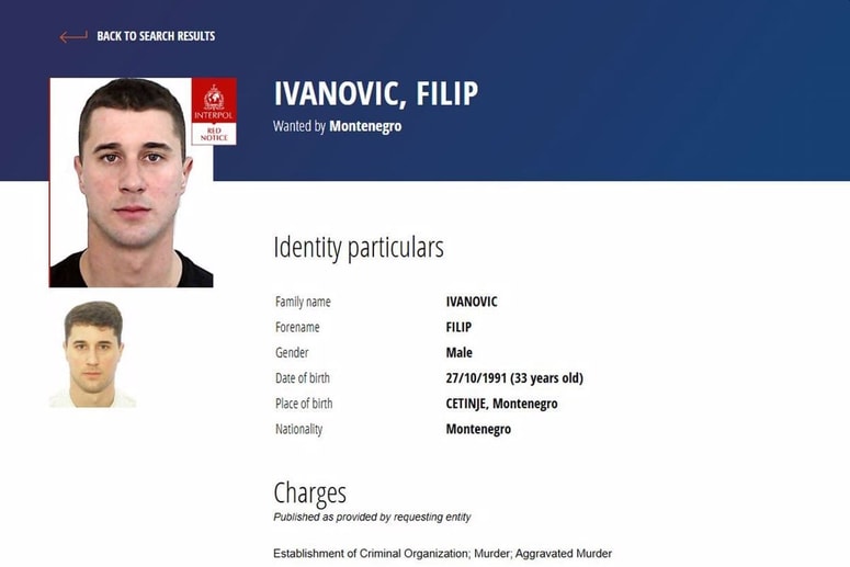Srbska policija še ugotavlja, ali je bil v Beogradu ubit Filip Ivanović iz kraja Cetinje v Črni Gori. 