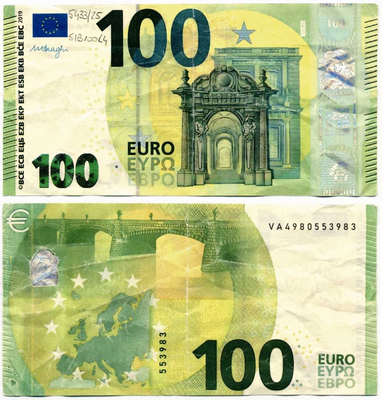 Ponarejeni stoevrski bankovec 