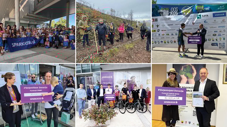 Glavna fotografija članka:Verjemi v jutri: 100.000 evrov Banke Sparkasse za projekte, ki spreminjajo svet