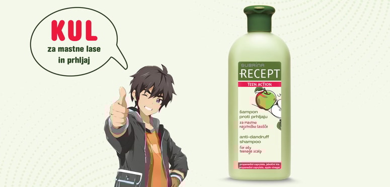 Glavna fotografija članka:TEEN ACTION - šampon, ki razume najstniško lasišče!