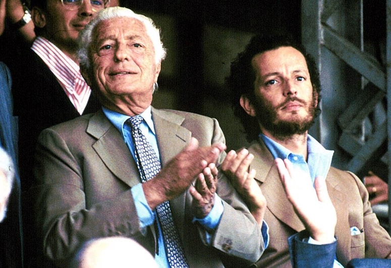 Oče in dedič. Gianni Agnelli in Edoardo Agnelli.