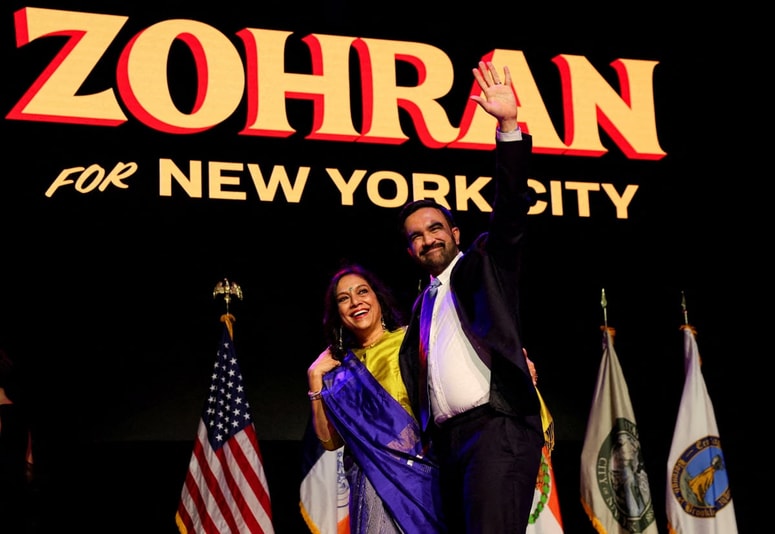 Zohran Mamdani je postal novi župan New Yorka. 