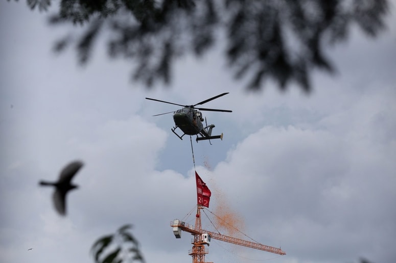 Dogodek je hitro postal lokalna atrakcija. Fotografija je simbolična. 