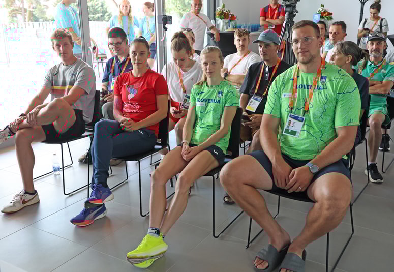 Glavna fotografija članka:Tina Šutej in Kristjan Čeh sta slovenska atleta leta