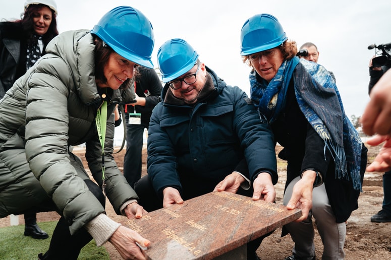 Polaganje temeljnega kamna za telovadnico pri Šoli za hortikulturo in vizualne umetnosti Celje 