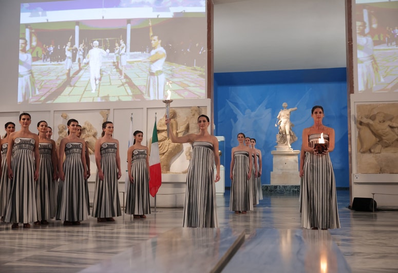 Glavna fotografija članka:(FOTO) Olimpijski ogenj že prižgan, naša ambasadorka bo Tina Maze