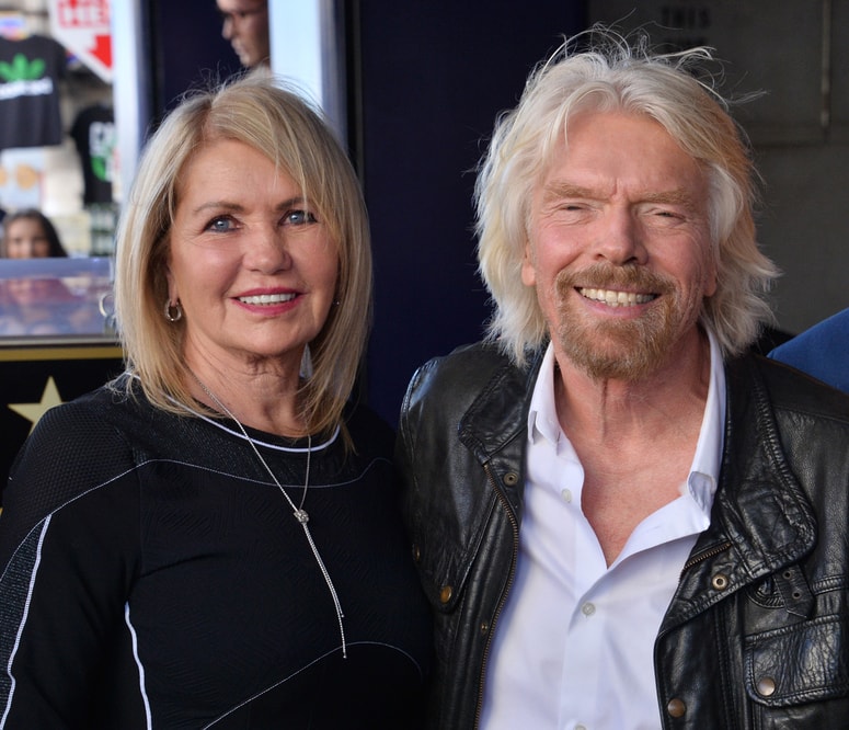 Richard Branson s pokojno ženo Joan. 