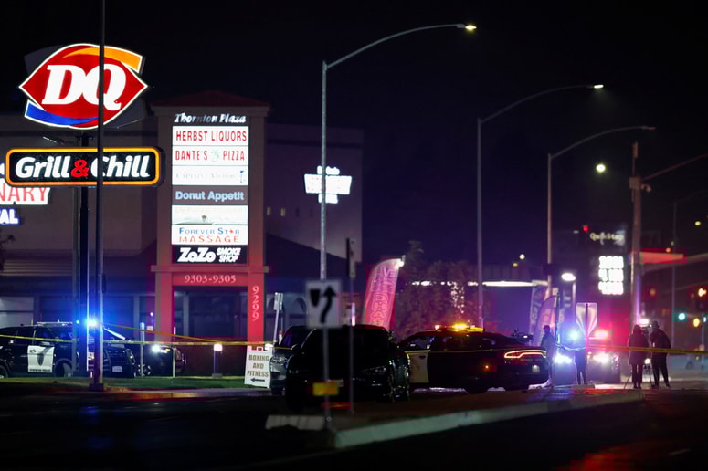 Policija na kraju streljanja v Stocktonu