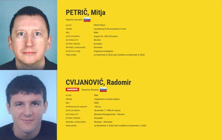 Tiralici za Mitjo Petriča in Radomirja Cvijanovića