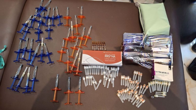 Zasegli so 133 ampul polnila in botoksa.