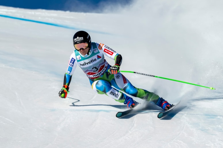 Kot edina slovenska predstavnica v hitrih disciplinah je danes nastopila Štuhec.