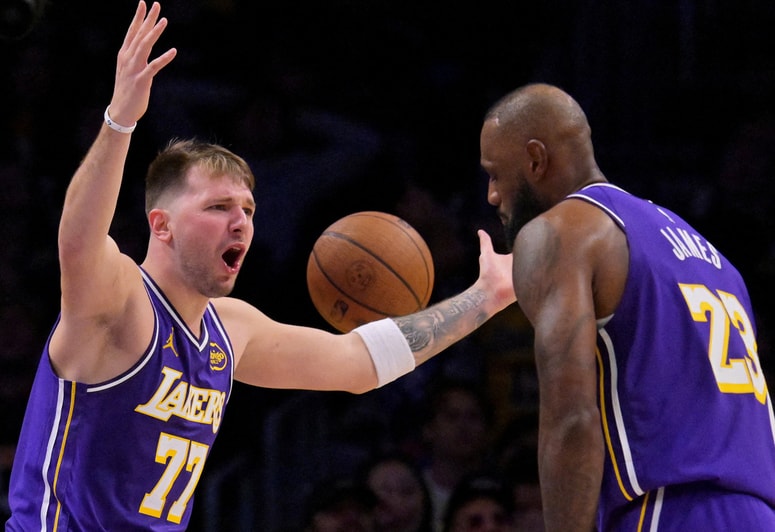 Luka Dončić in Lebron James