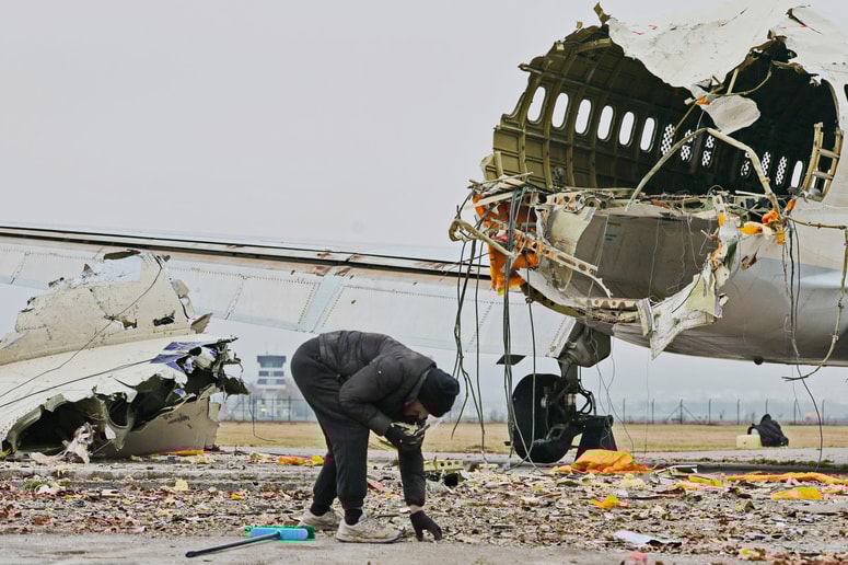 Letalo je klavrno končalo brez repa. 