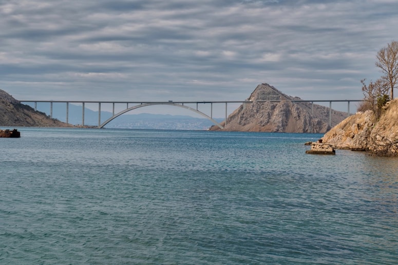 krk, krški most, hrvaška 