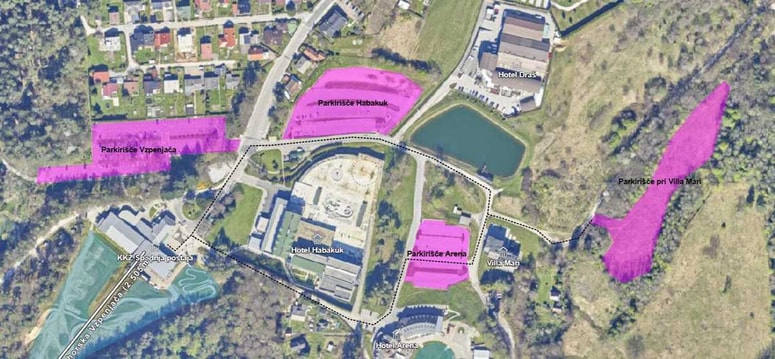 Parkirišča pod Pohorjem