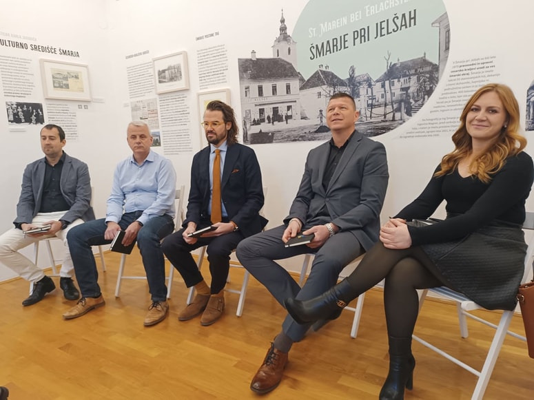 Dogodke ob 790. obletnici omembe kraja Šmarje pri Jelšah so predstavili Gregor Krajnc z zavoda za turizem, šport in mladino, ravnatelj osnovne šole Mitja Šket, direktor knjižnice Marko Samec, župan Matija Čakš in Marija Ribič z območne izpostave JS za kulturne dejavnosti. 