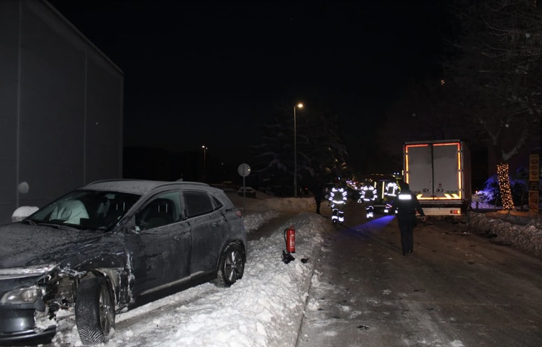 Posledice prometne nesreče ...