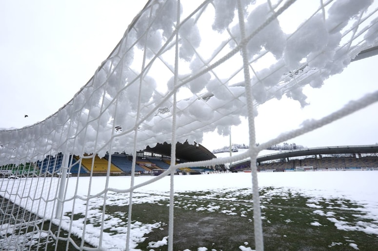 Sneg se ni izognil Ljudskemu vrtu.