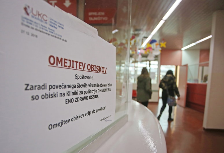 Obiskovalce naprošajo, da na obiske prihajajo zdravi.