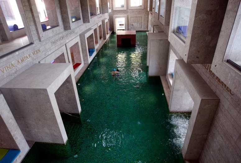 V Rimskih toplicah rad uživa tudi naš olimpijec. 