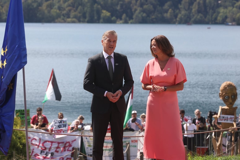 Robert Golob in Tanja Fajon 