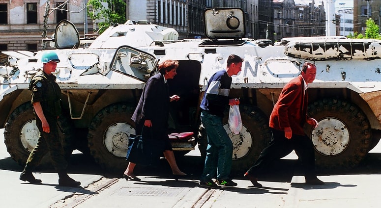 Fotografija je nastala v času vojne v BiH.