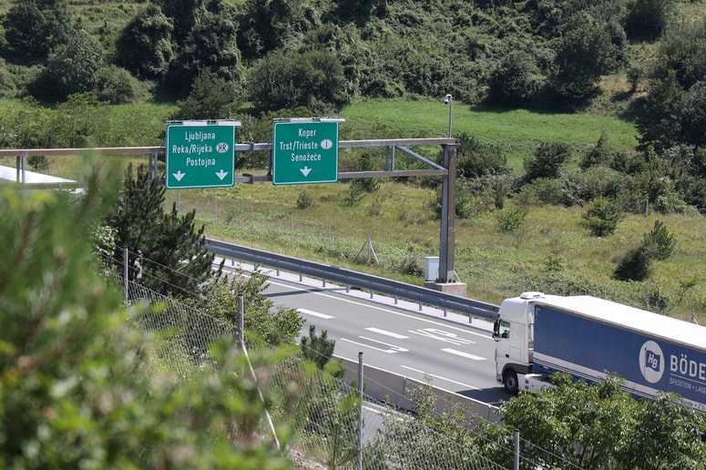 Primorska avtocesta, smer Nova Gorica, Ajdovščina 