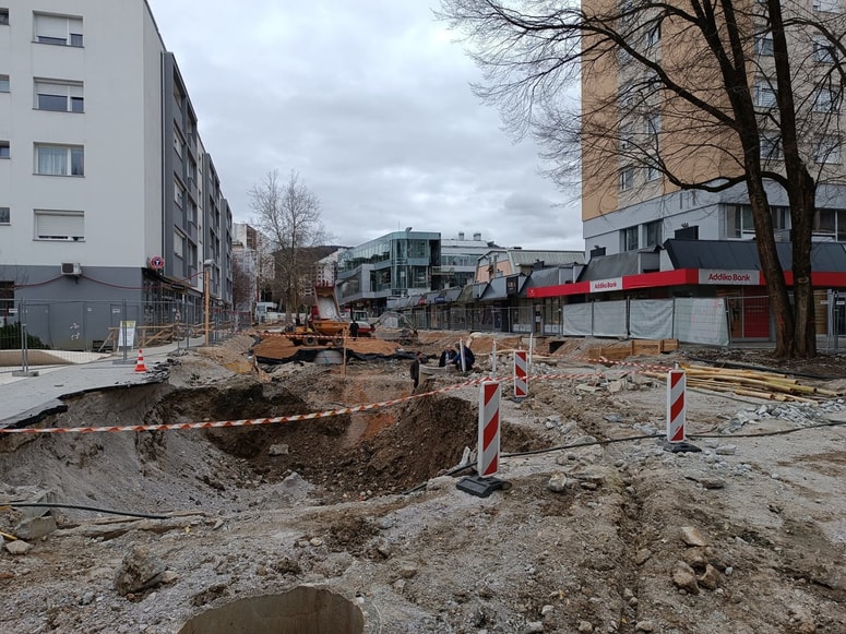 Obnova Cankarjeve ulice v Velenju 