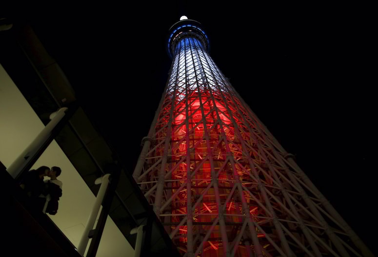 Gre za dvigalo znamenitega televizijskega stolpa Skytree. 