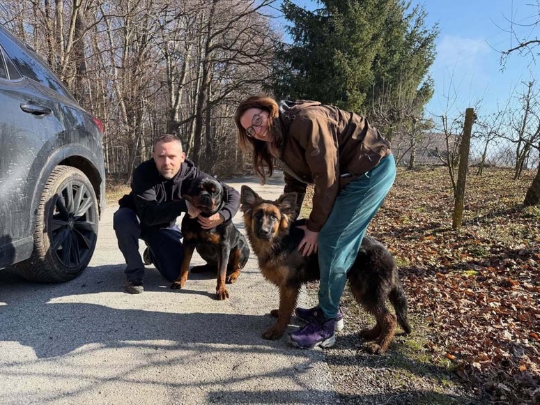 Po hitri iskalni akciji sta bila kužka najdena. 