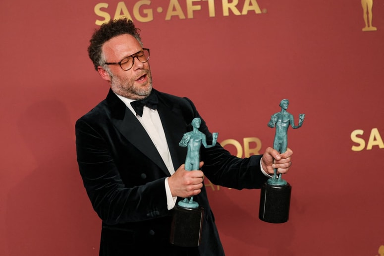 Seth Rogen je prevzel nagrado za Catherine O'Hara in s svojim govorom ganil celo dvorano.