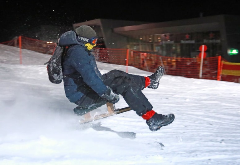 Vožnja z pležuhi v dolino