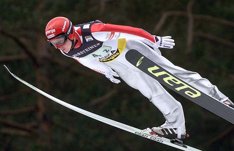 Igor Medved iz skakalnih dni.