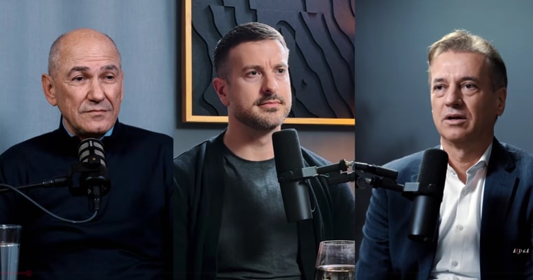 Janša vs. Golob v podkastu Aidea Klemna Selakoviča 